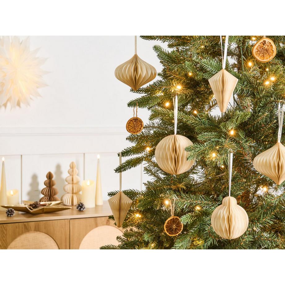 Beliani Set di 20 decorazioni per l'albero di Natale en Carta Classico JOLSTRA  