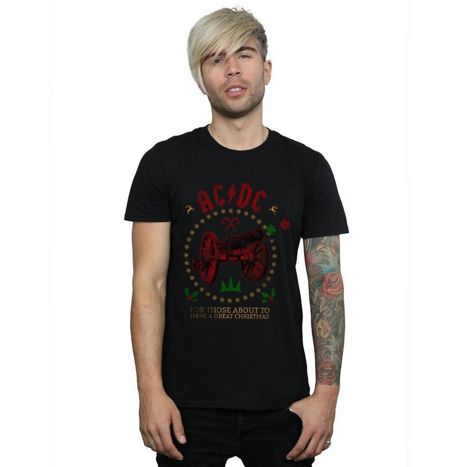 AC/DC ACDC For Those About To Have A Great Christmas T-Shirt  
