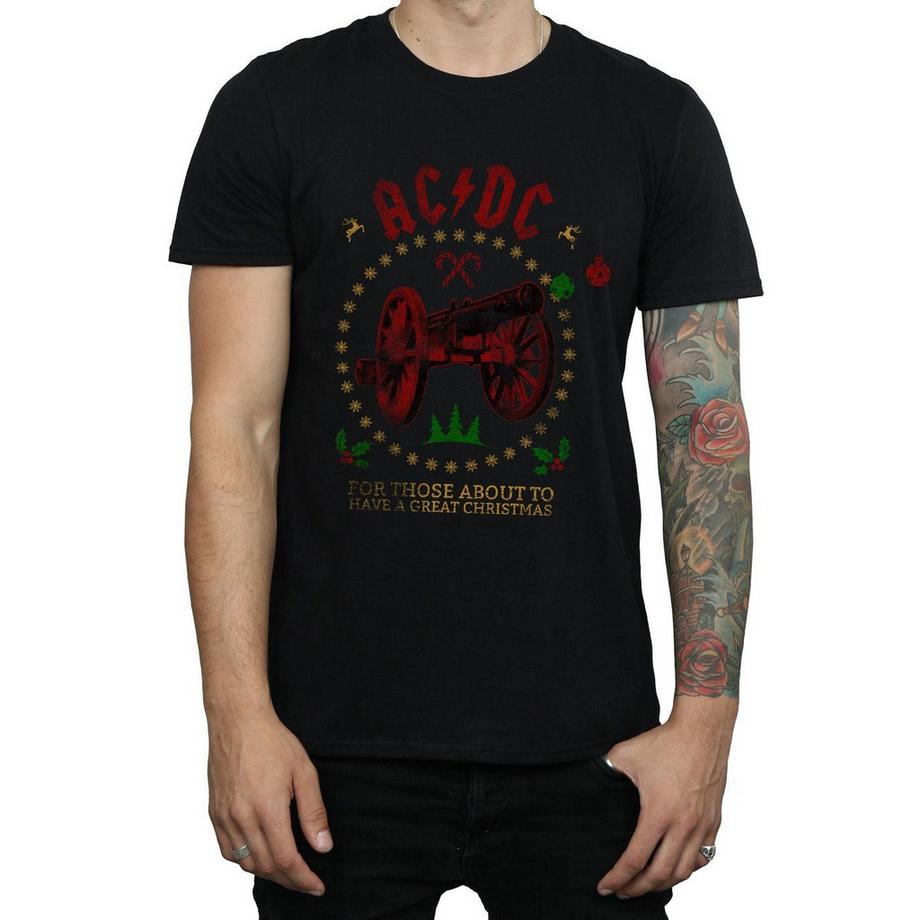 AC/DC ACDC For Those About To Have A Great Christmas T-Shirt  