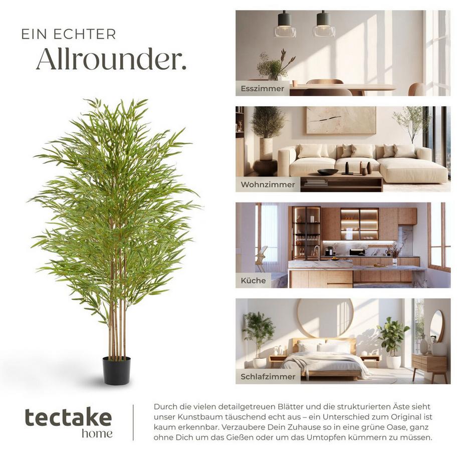 Tectake Albero di bambù artificiale Bambosa Varie misure  