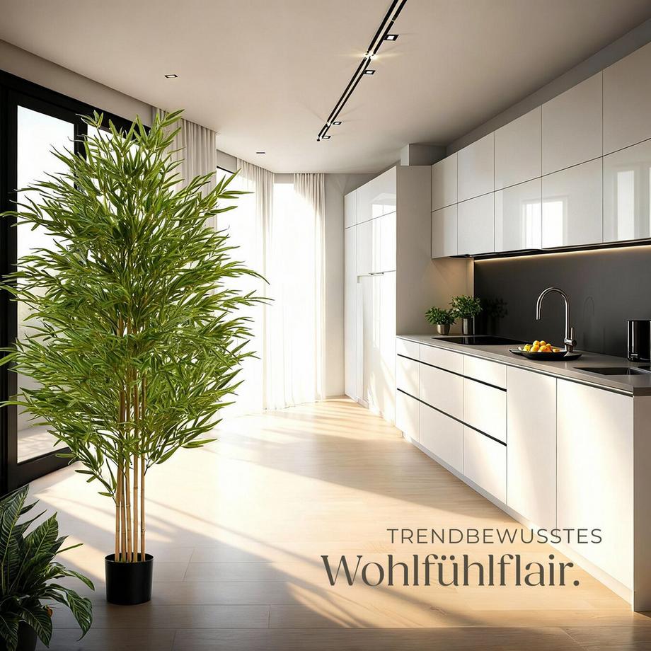 Tectake Albero di bambù artificiale Bambosa Varie misure  