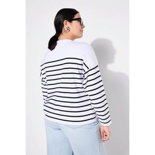 Studio Untold Pull Oversized Rayures Bretonnes Inscription  