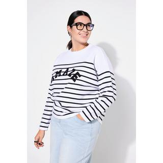 Studio Untold Pull Oversized Rayures Bretonnes Inscription  