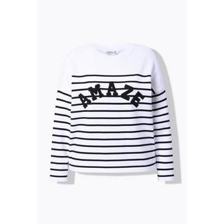 Studio Untold Pull Oversized Rayures Bretonnes Inscription  