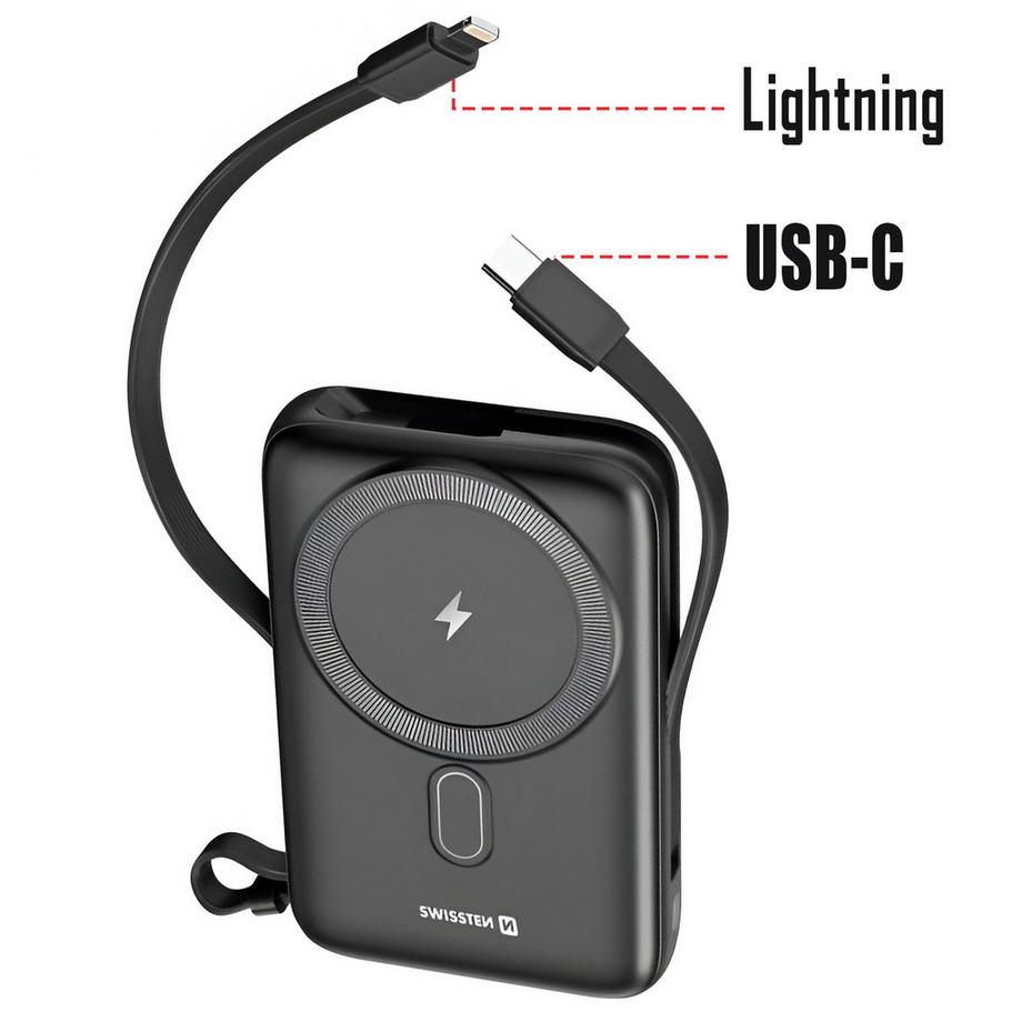 SWISSTEN  Powerbank MagSafe 10000mAh Swissten Noir 