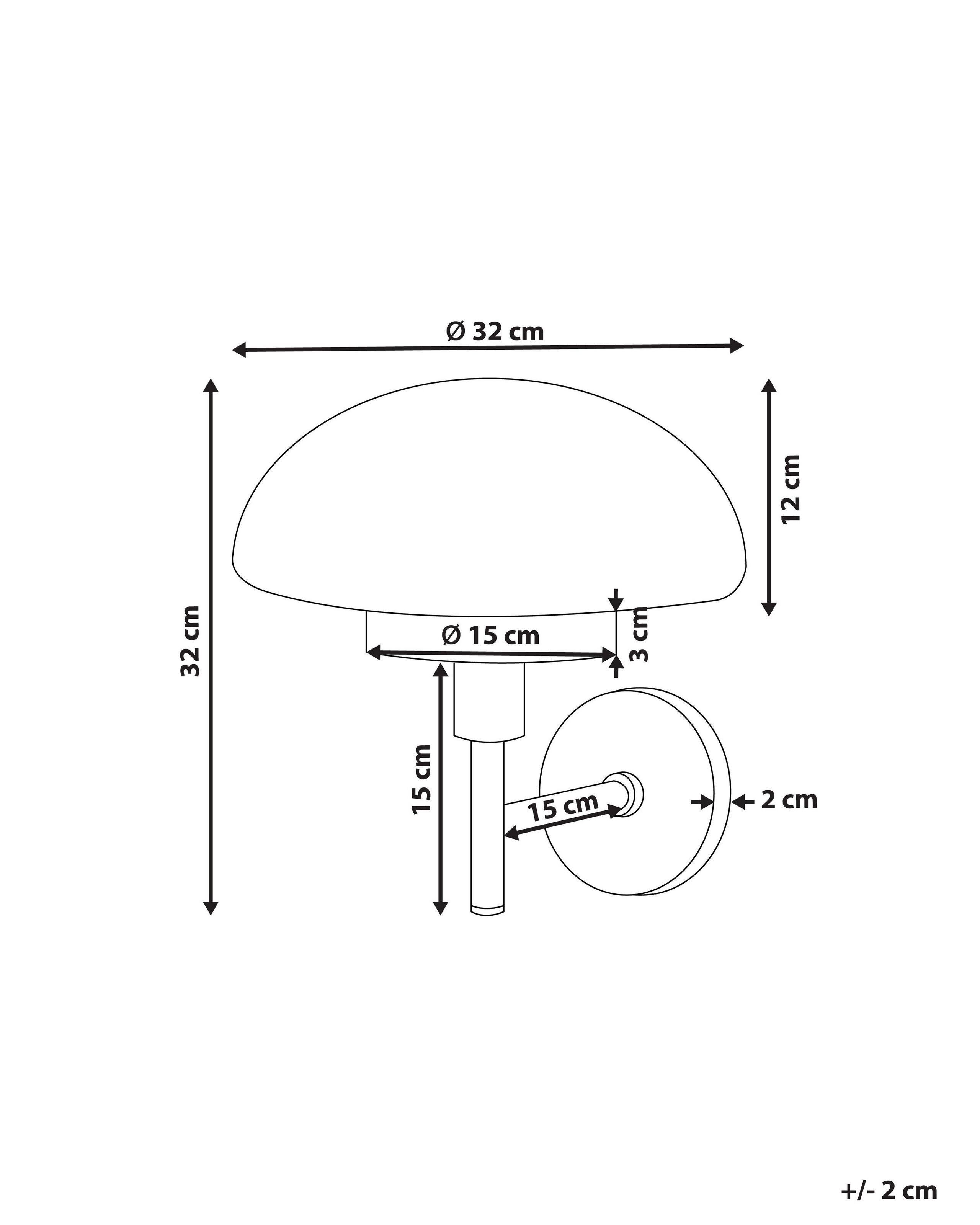 Beliani Lampe murale en Métal Rétro MINIJA  