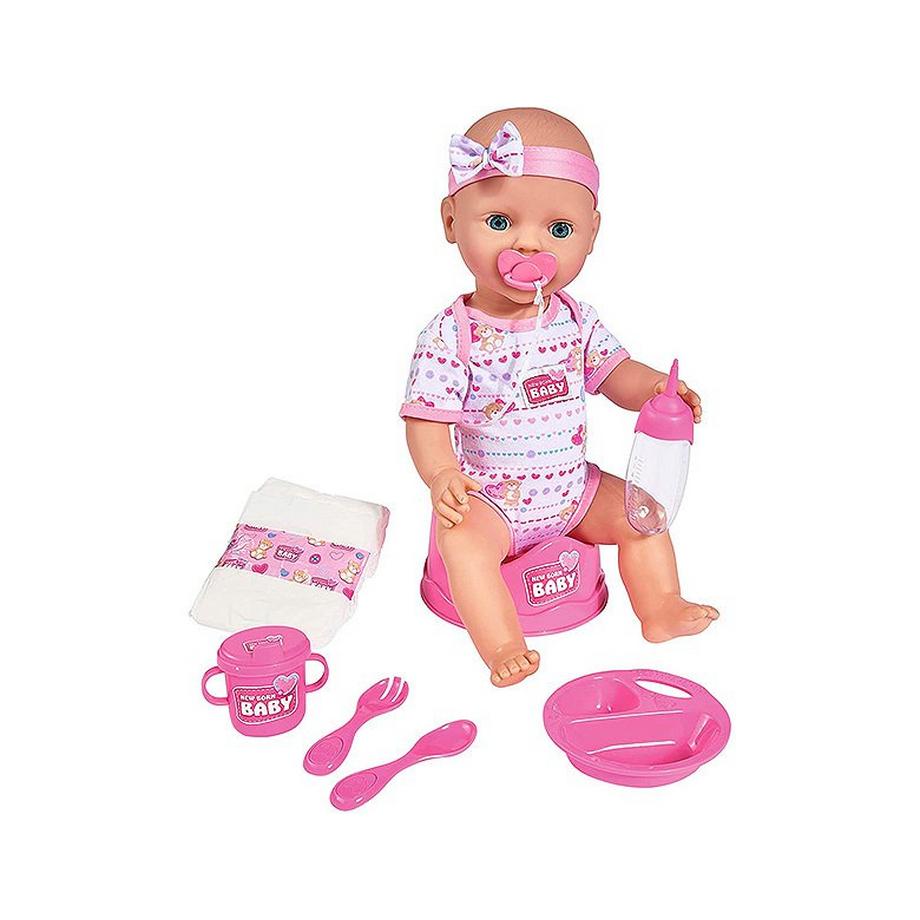 Simba  New Born Baby Babypuppe Rosa (43cm) 