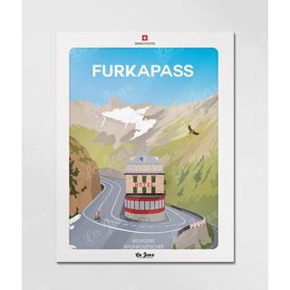 La-Jonx Col de la Furka - Poster  