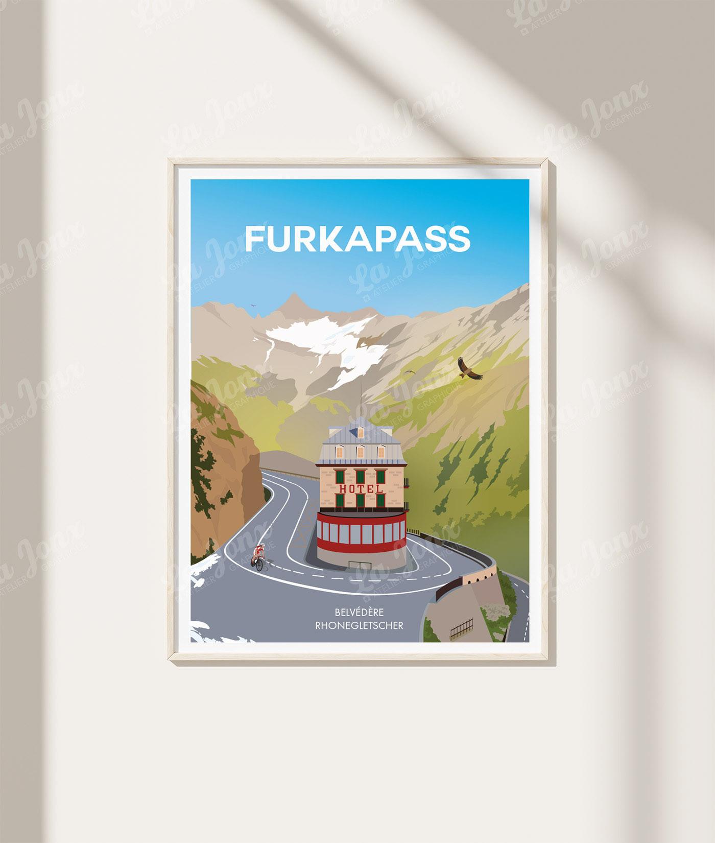 La-Jonx Col de la Furka - Poster  