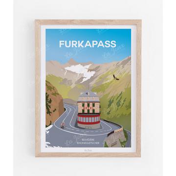 Col de la Furka - Poster