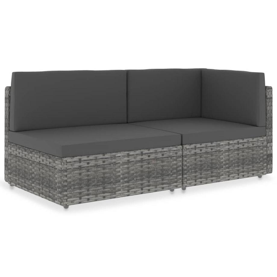 VidaXL Gartensofa poly-rattan  