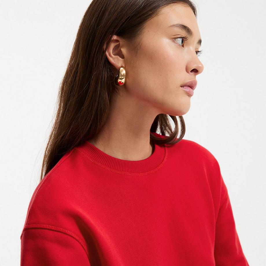 La Redoute Collections Oversize Rundhals-Sweatshirt  