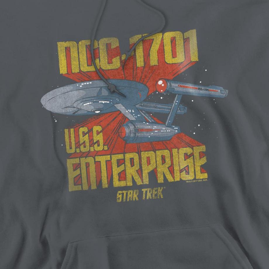 Star Trek Star Trek NCC1701 U.S.S. Enterprise Felpa con cappuccio  