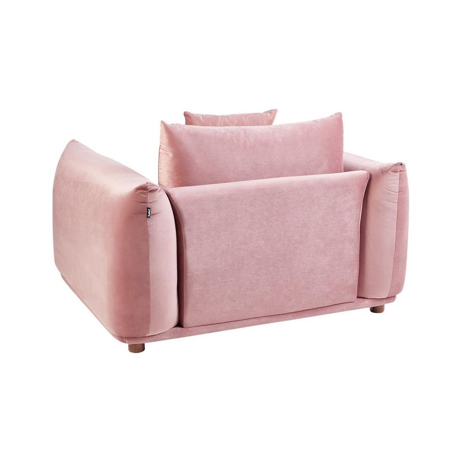 Beliani Fauteuil en Velours Glamour LUVOS  