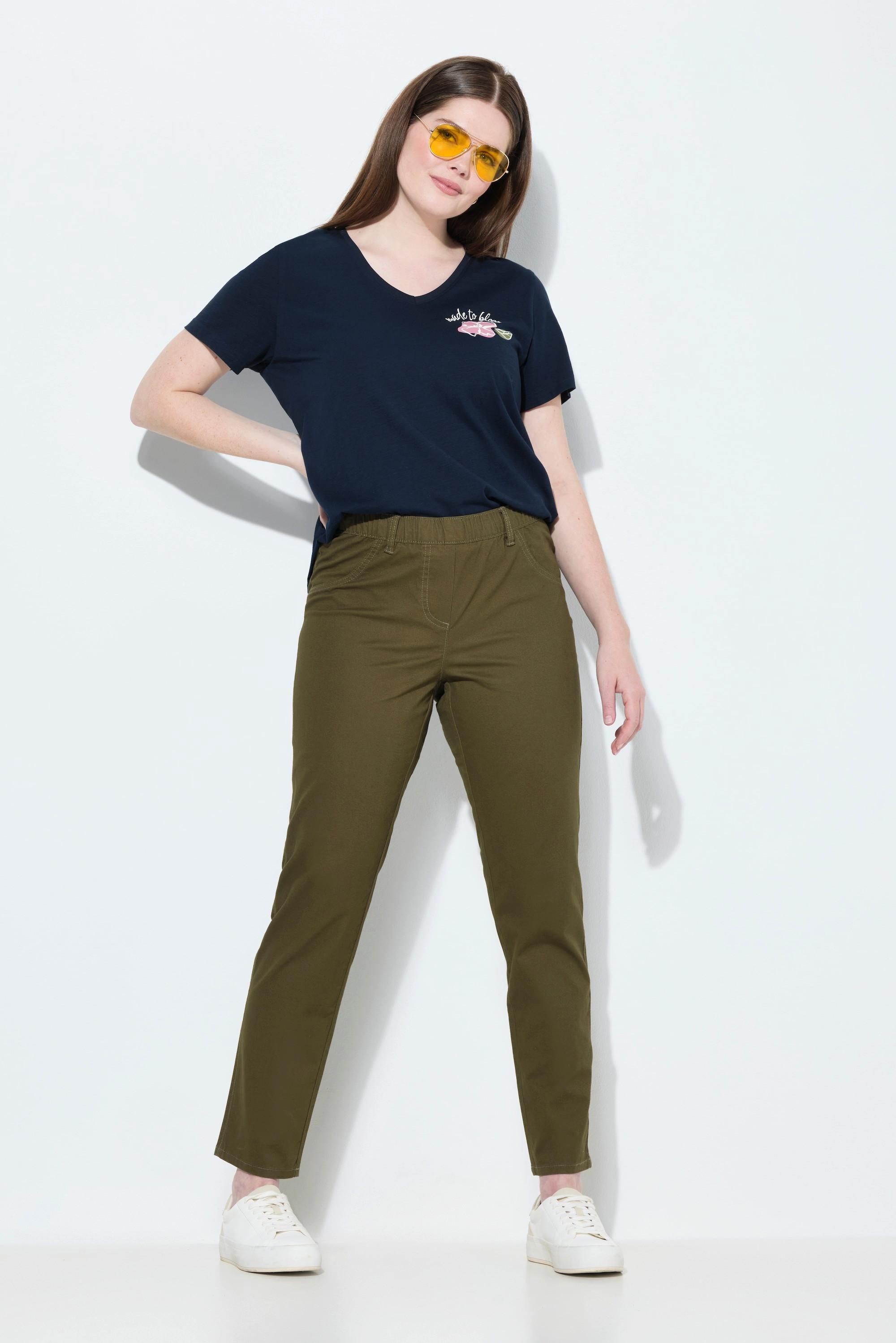 Ulla Popken Jeggings Vita Elastica Gamba Stretta  