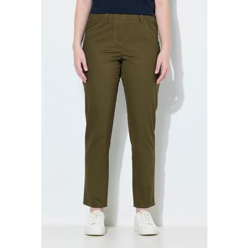 Jeggings di cotone biologico con taglio della gamba aderente e cintura elastica