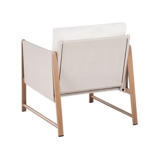 Beliani Set divani con tavolino en Alluminio Moderno NOLA  