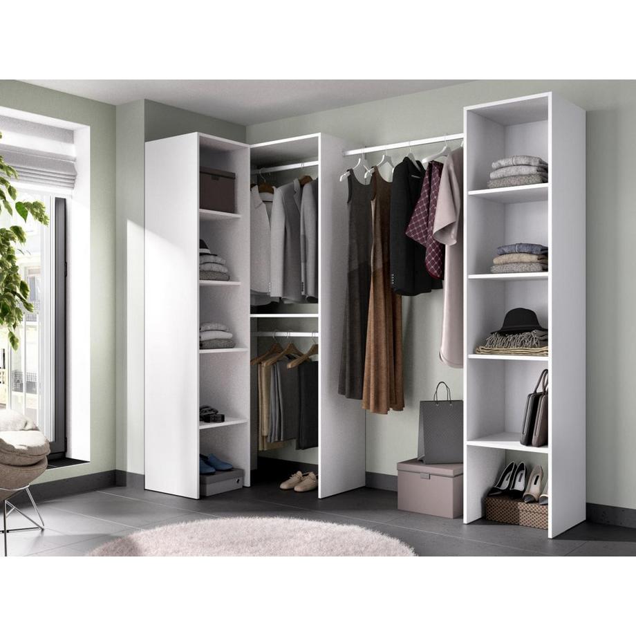 Vente-unique  Dressing d'angle - L225 cm - Blanc - FERDINAND 
