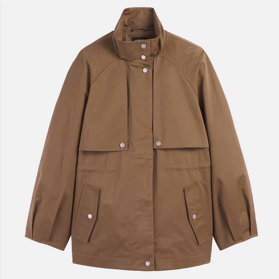 La Redoute Collections Trench Corto con Cerniera e Maniche a Palloncino  