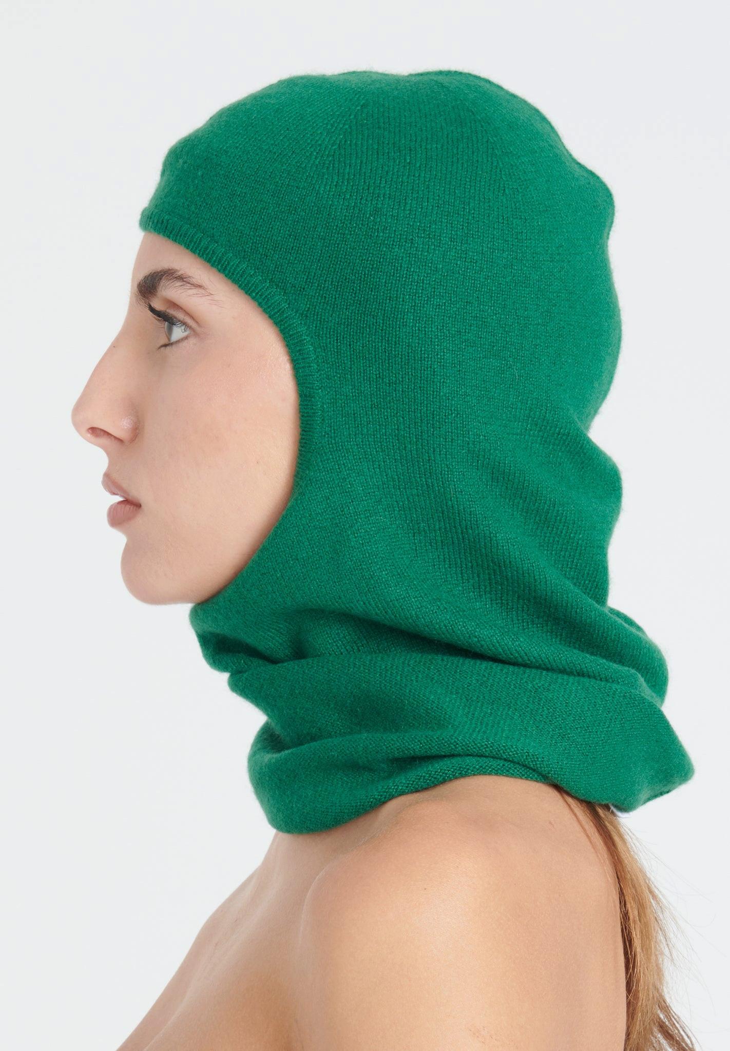 Studio Cashmere8  UNI 9 Cagoule vert émeraude - 100% cachemire 