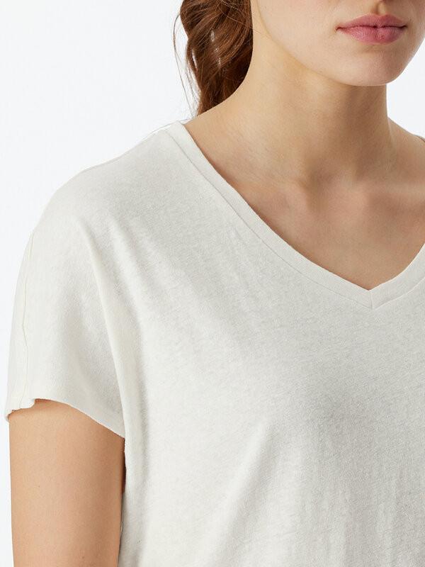 Schiesser Mix & Relax T-shirt Manches Courtes Col V  