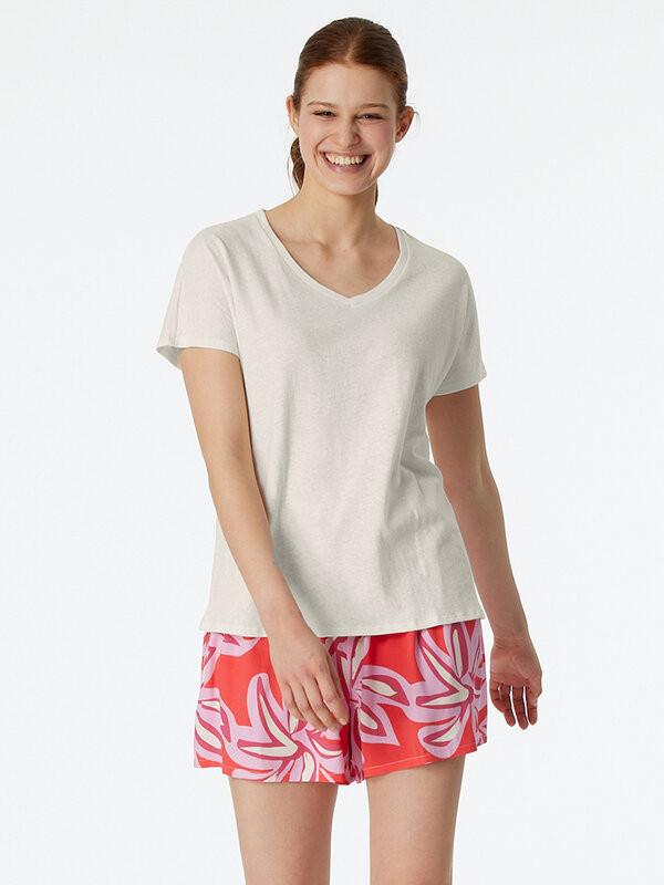 Schiesser Mix & Relax T-shirt Manches Courtes Col V  