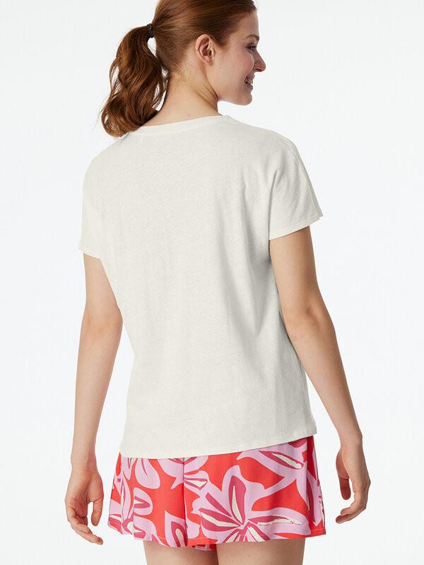 Schiesser Mix & Relax T-shirt Manches Courtes Col V  