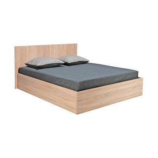 Vente-unique Bett mit Bettkasten - 160 x 200 cm - Holzfarben + Matratze - ELPHEGE  