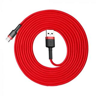 Baseus  Baseus Cafule Series - Kabel mit Nylon geflochtenes Ladekabel USB / USB-C QC3.0 2A 3M, Rot 