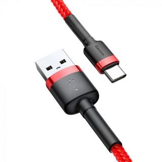 Baseus  Baseus Cafule Series - Kabel mit Nylon geflochtenes Ladekabel USB / USB-C QC3.0 2A 3M, Rot 