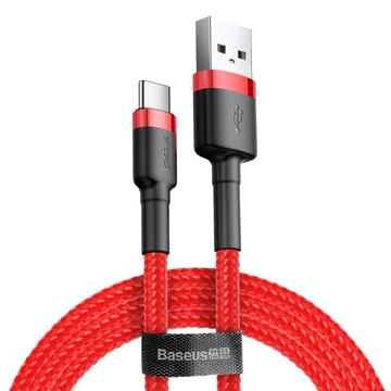 Baseus Cafule Series - Kabel mit Nylon geflochtenes Ladekabel USB / USB-C QC3.0 2A 3M, Rot