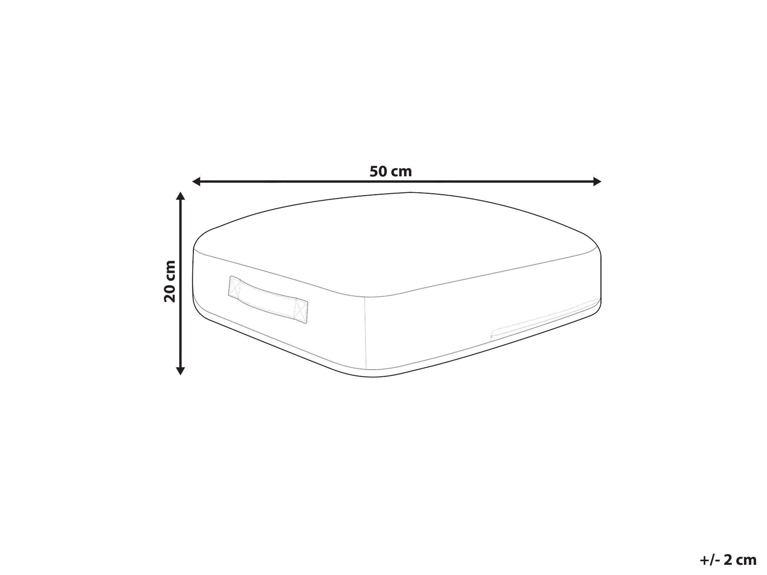Beliani Pouf aus Baumwolle Modern MELLAL  