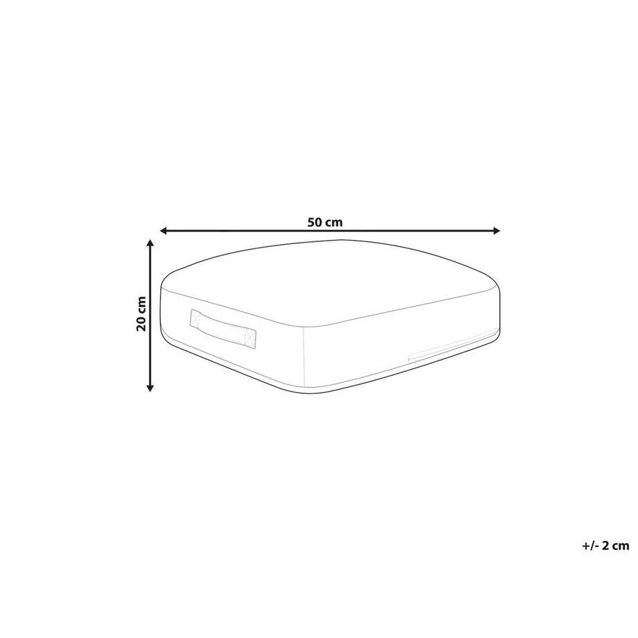 Beliani Pouf en Coton Moderne MELLAL  