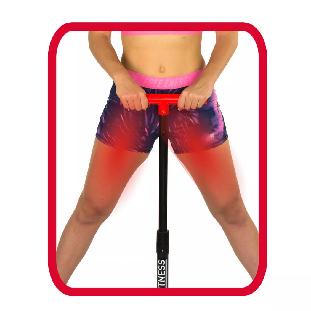 GYMFORM - Leg Fitness-Beckenbodentrainer - Beintrainer für Bauch, Beine & Po klappbar, One Size