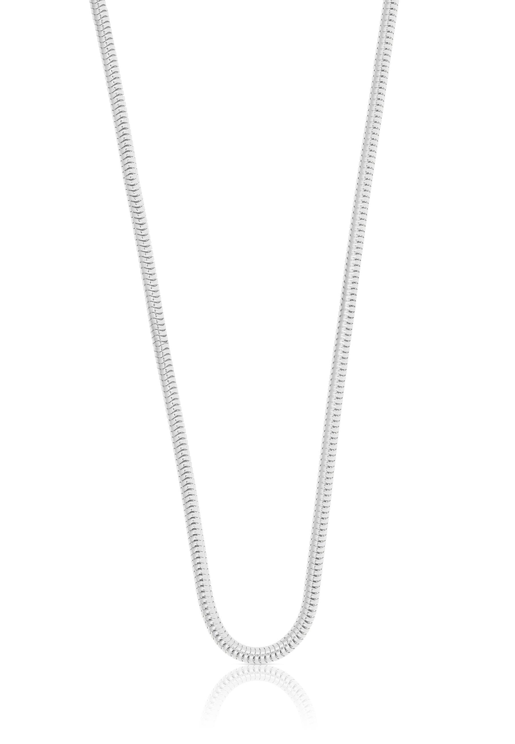 MUAU Schmuck  Collier Schlange Weissgold 750, 2.4mm, 42cm 