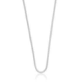 MUAU Schmuck  Collier Schlange Weissgold 750, 2.4mm, 42cm 