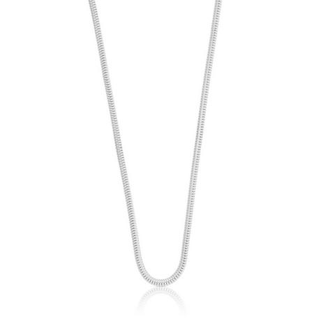 MUAU Schmuck  Collier Schlange Weissgold 750, 2.4mm, 42cm 