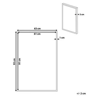 Beliani Canvas aus Polyester Modern CORVARO  