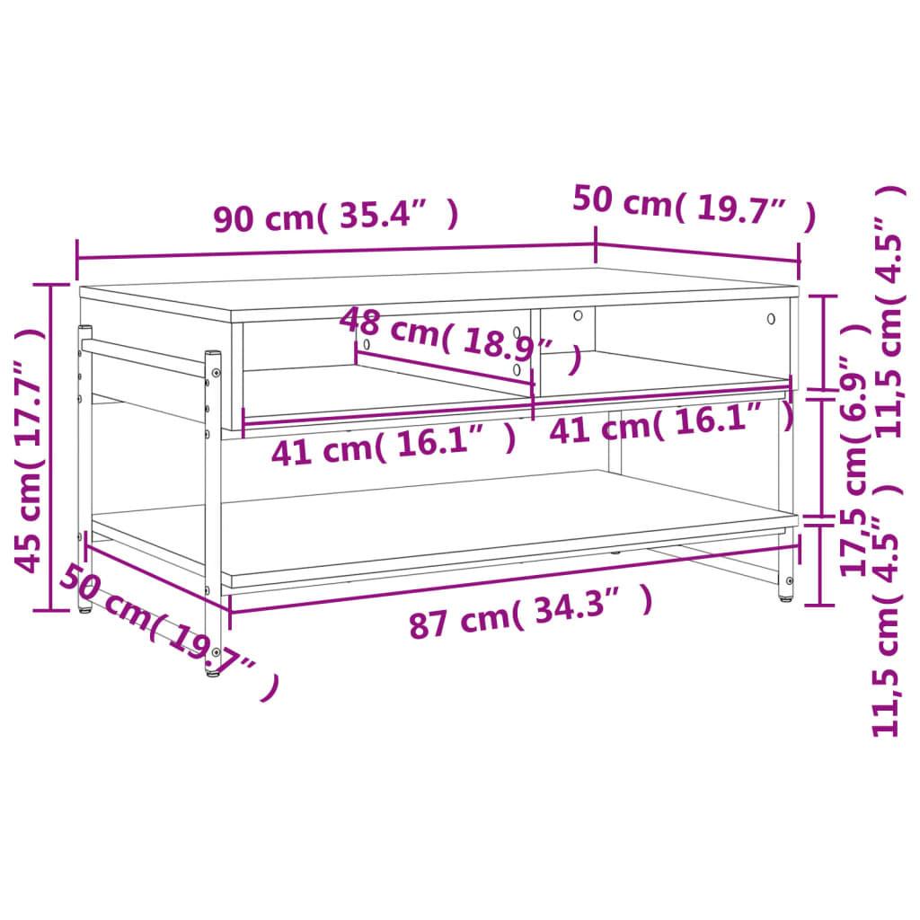 VidaXL Table basse bois d'ingénierie  