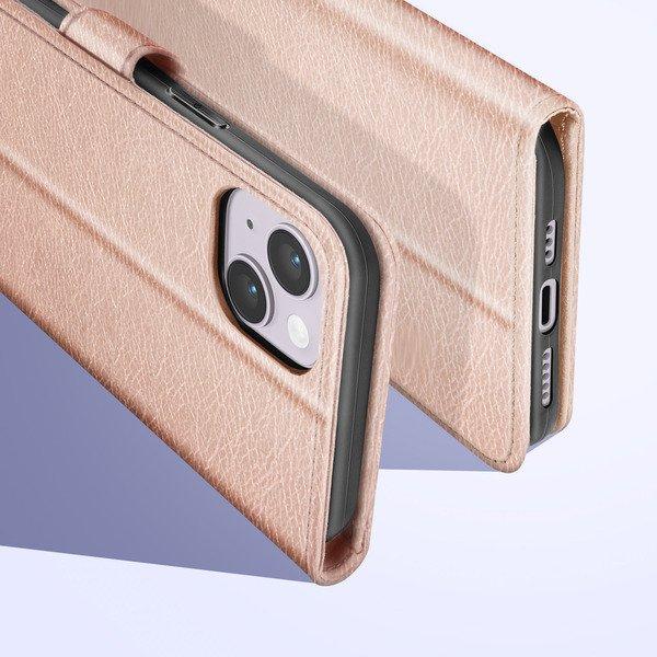 Avizar  Étui iPhone 14 Portefeuille Rose Gold 