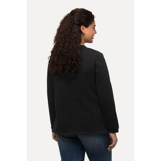 Ulla Popken Sweat-shirt Classic Col Rond Manches Longues avec Motif Chien  