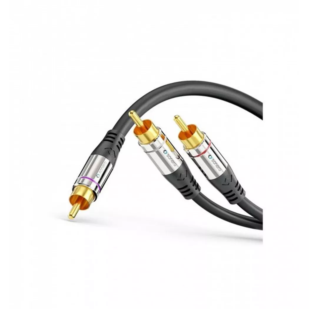 sonero Subwoofer stéréo / Mono Y-Cable Cinch - Cinch 5 m