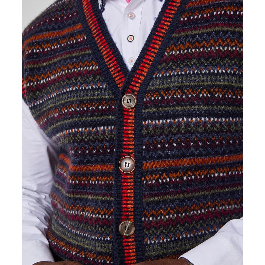 Joe Browns Gilet a Maglia con Motivo Norvegese  