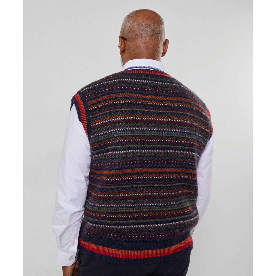 Joe Browns Gilet a Maglia con Motivo Norvegese  