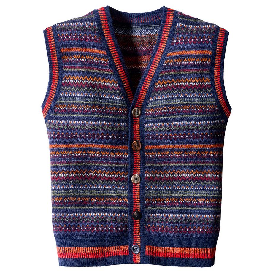 Joe Browns Gilet a Maglia con Motivo Norvegese  