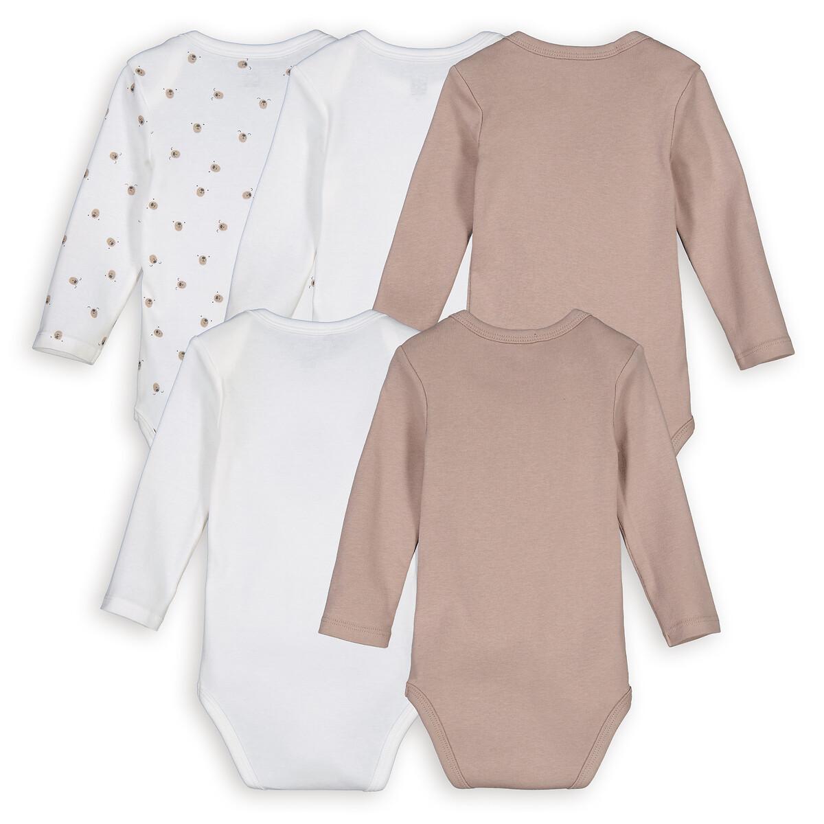 La Redoute Collections  Lot de 5 bodies manches longues 0 mois-4 ans 