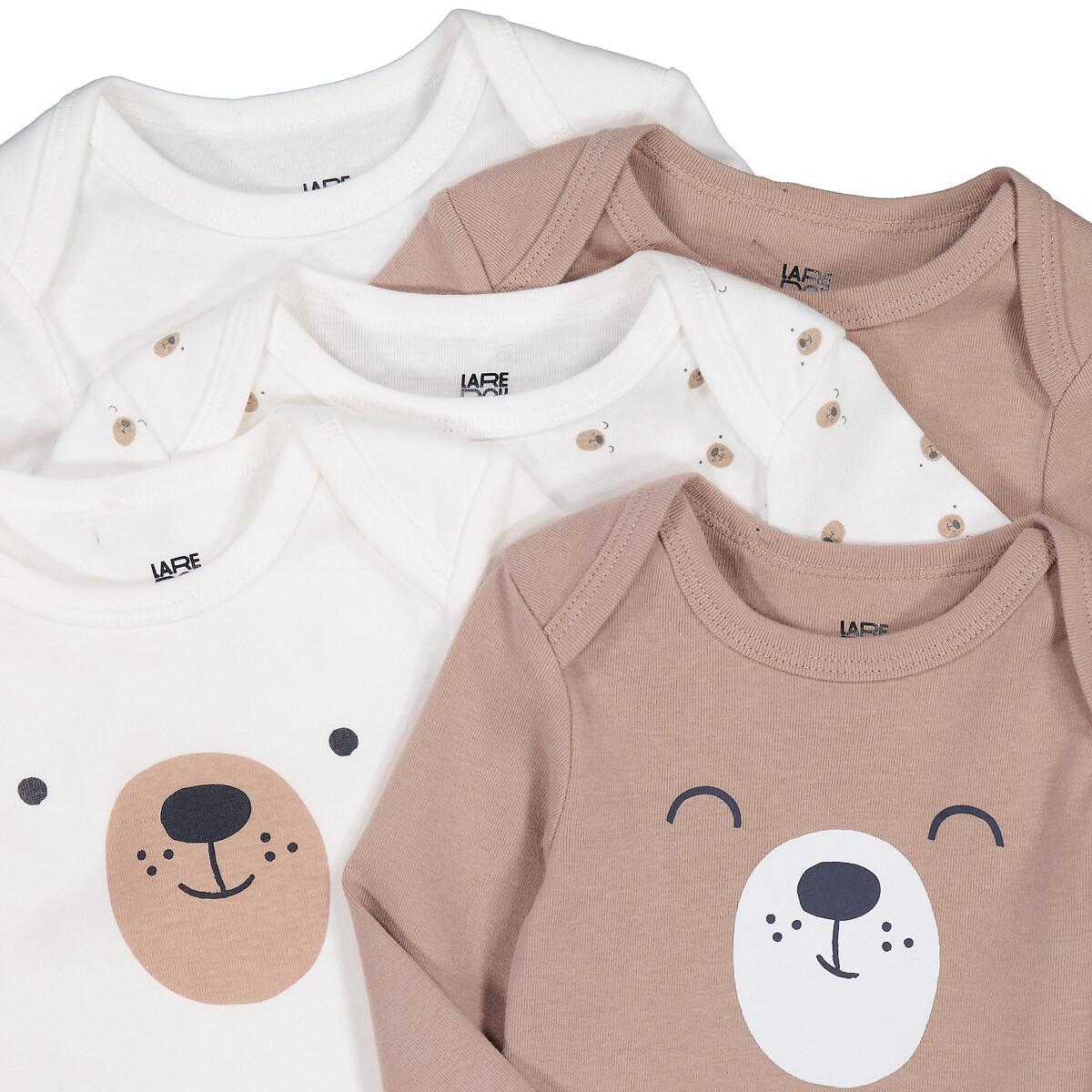 La Redoute Collections  Lot de 5 bodies manches longues 0 mois-4 ans 