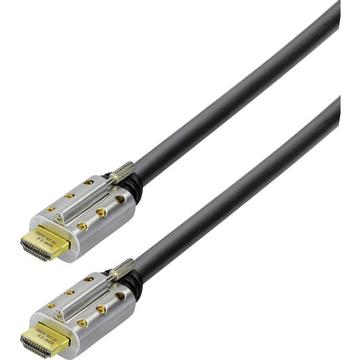 Maxtrack Câble HDMI High Speed actif avec Ethernet, chipset coolux intégré, 20.0 m