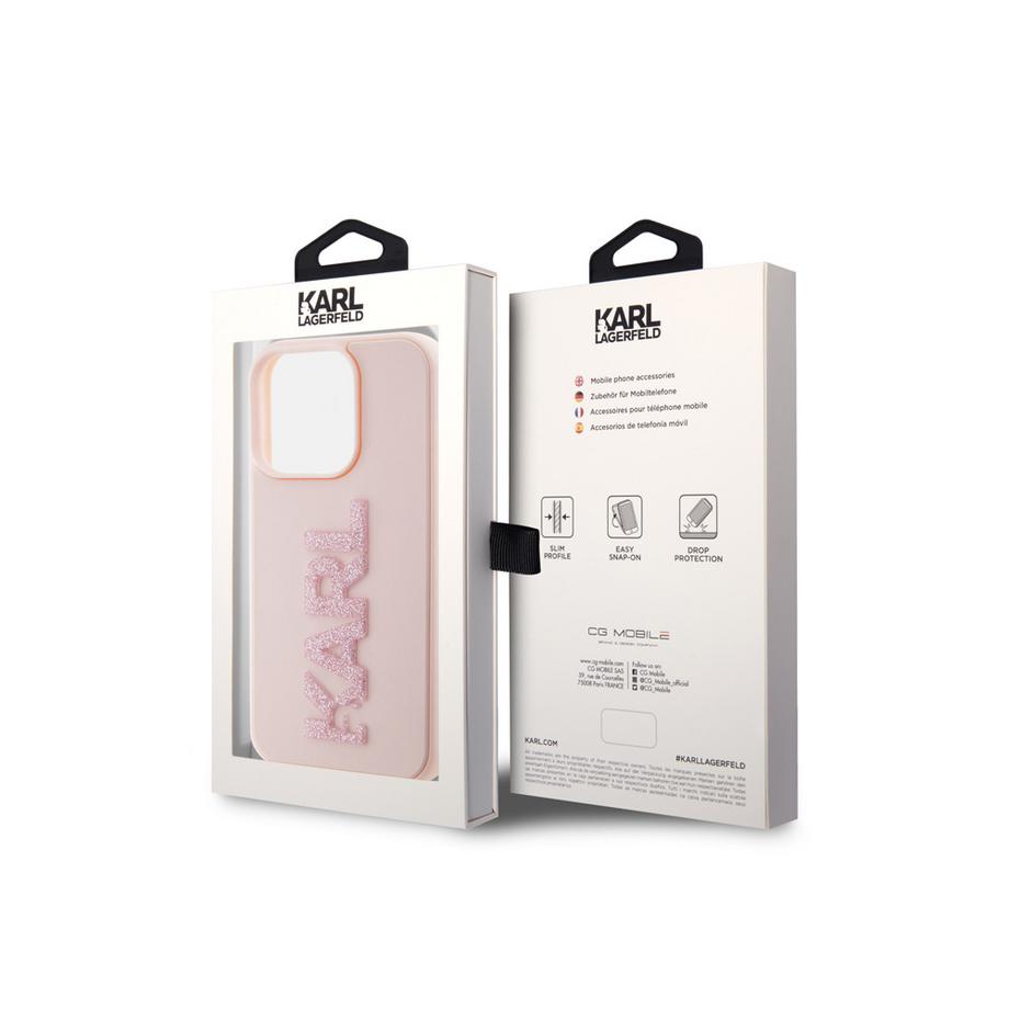 KARL LAGERFELD  Cover iPhone 15 Pro Max 3D Karl Glitter 