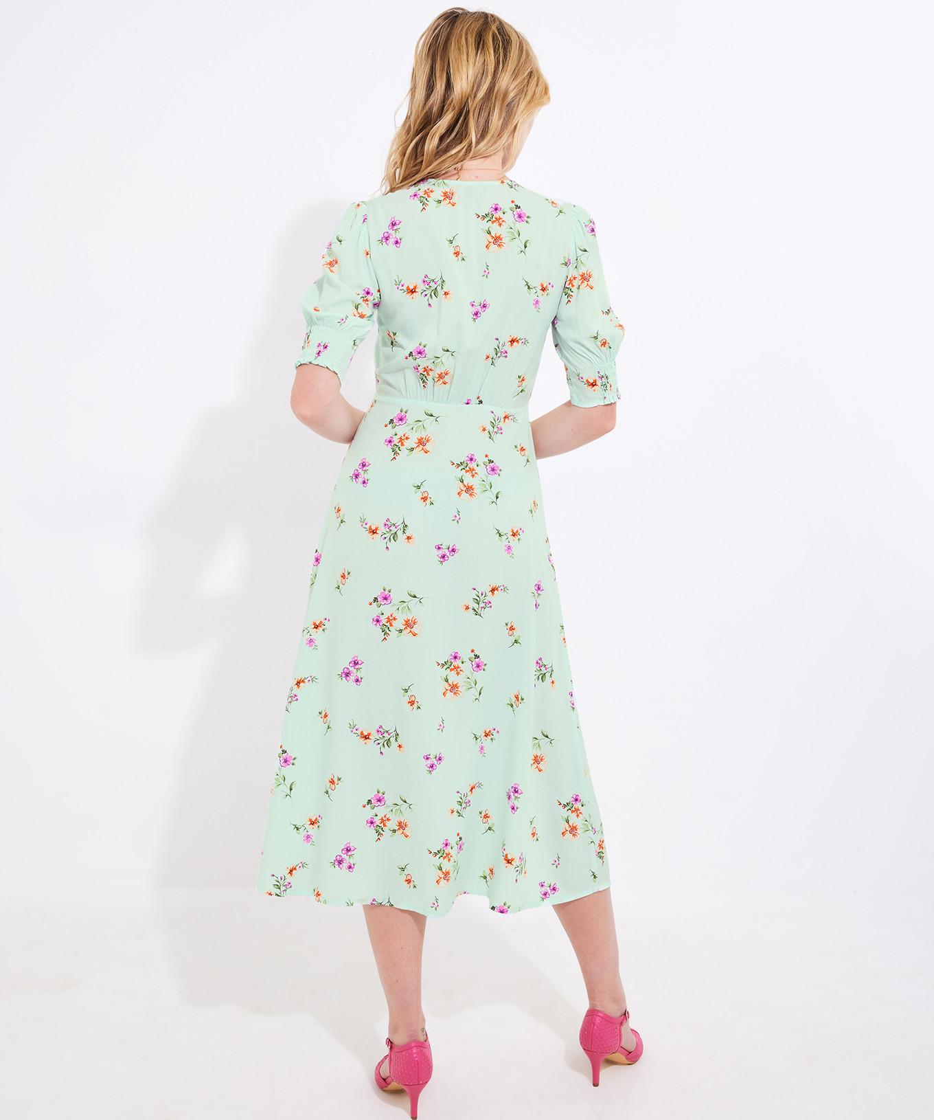 Joe Browns  Robe Midi Fleurs et Boutons 